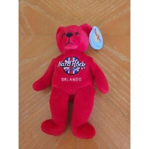 Hard Rock Cafe Orlando red collector's bear